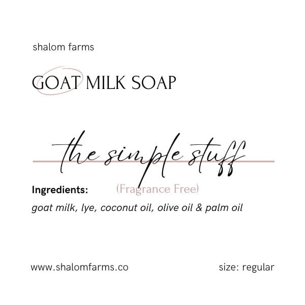 Simple Stuff Goat Milk Soap, updated