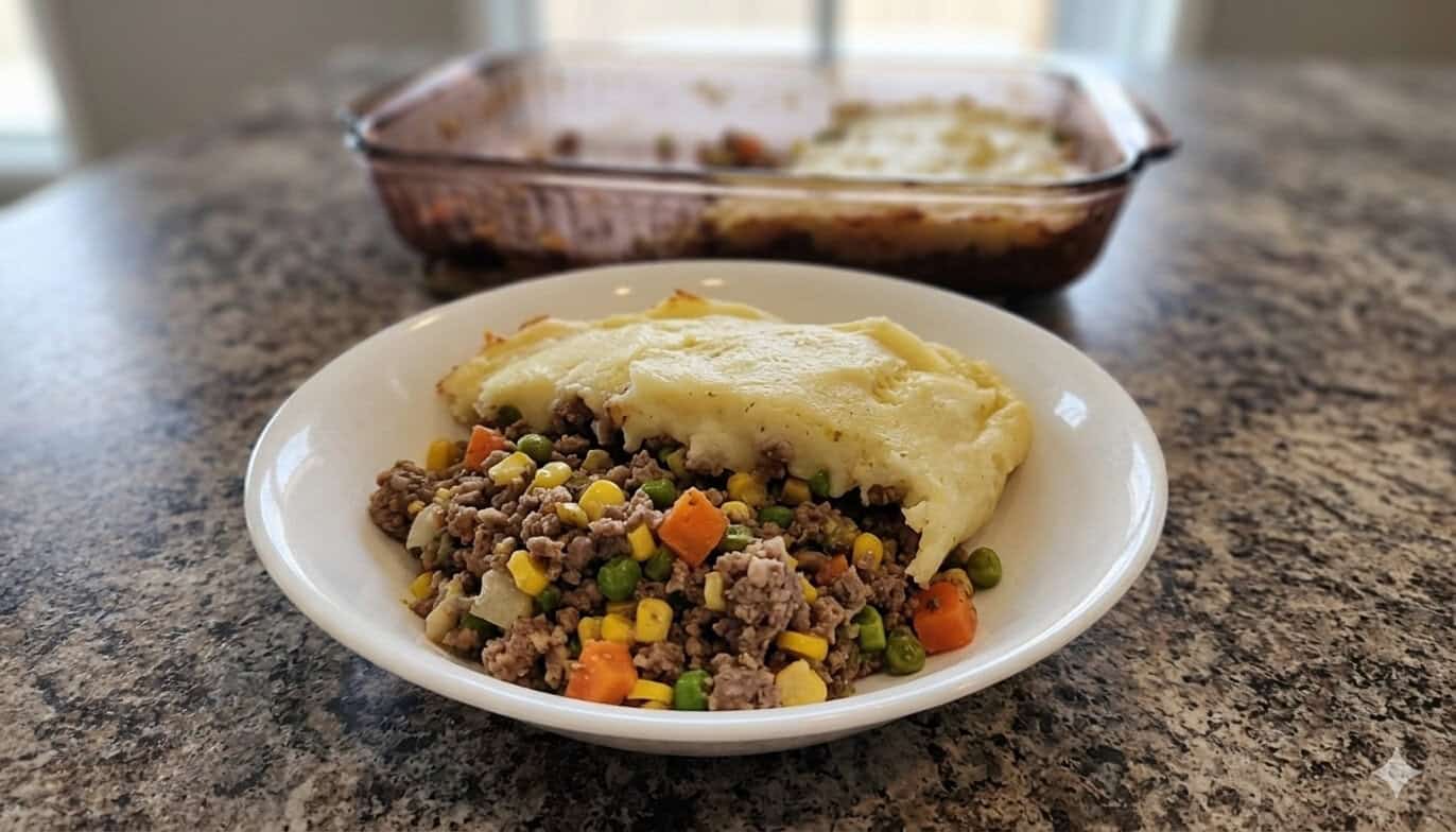 Shepherd’s pie a bowl of shepherd's pie