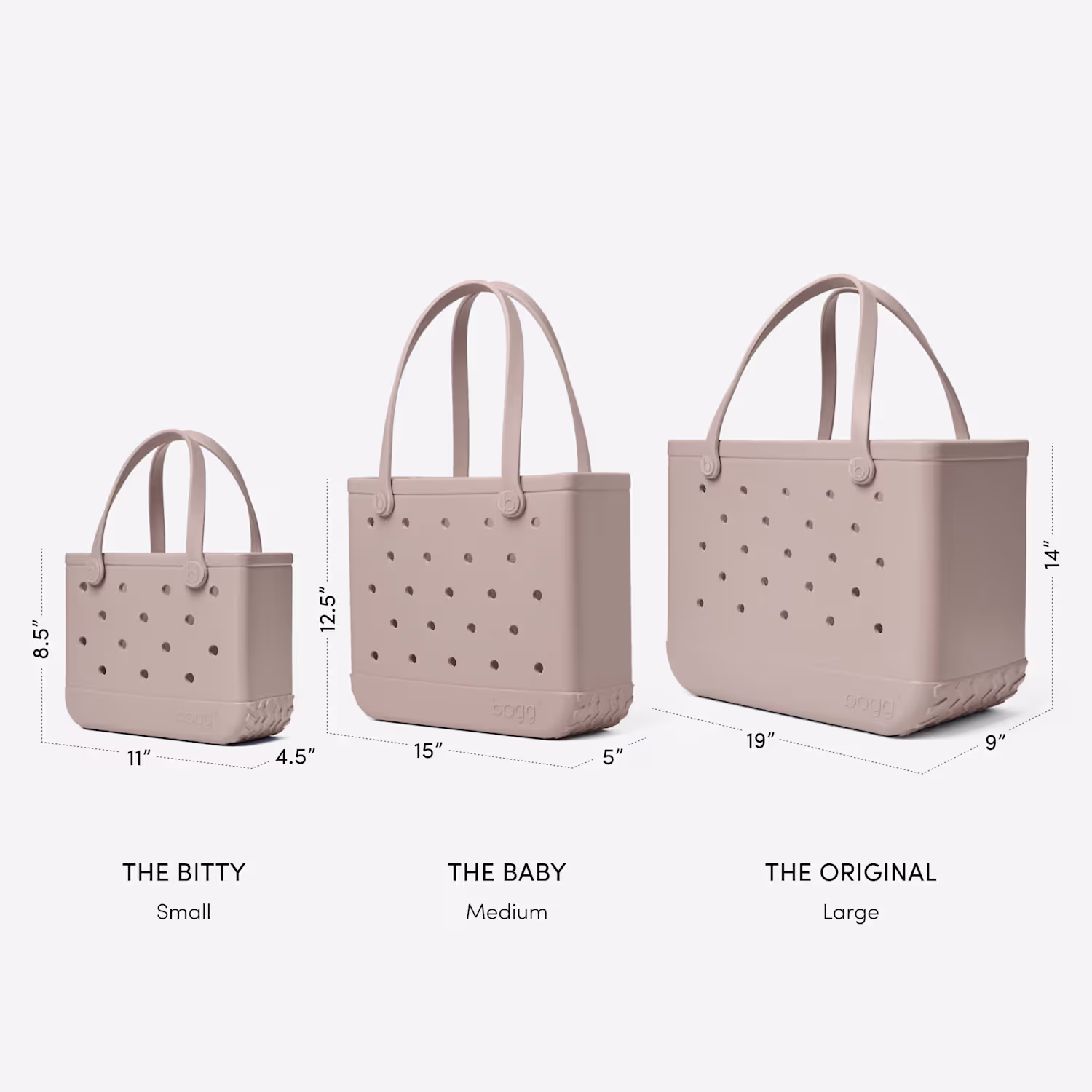 bogg bag size comparison for transporting eggs and milk